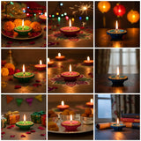 AM0208 Handmade Decorative Diyas For Diwali Decoration (6 Pcs)