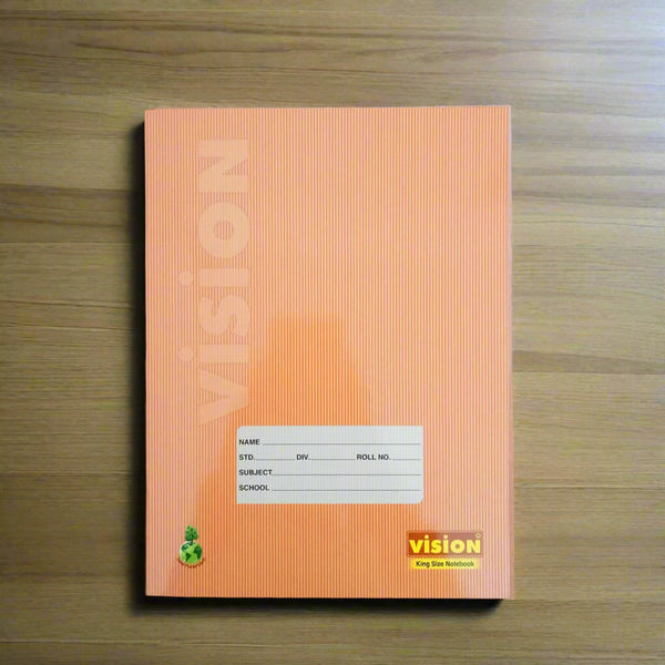 AM5502 Vision Single Line A4 Notebook 140 Pages, 180mmX240mm (Brown, Pack of 1)
