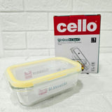 Di0007 Cello Fit & Fresh Clip-O Rectangle Glass Storage Container - 370ml