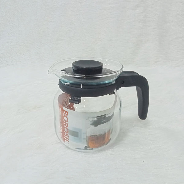 AM6164 Borosil 350 ml Glass Carafe with Strainer in Lid - Black