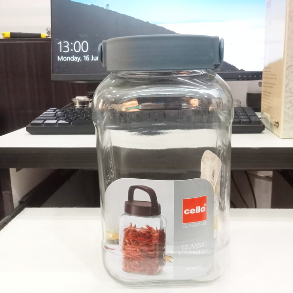 AM5646 Cello Classic Canister Glass Jar - 3600 ml