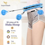 AM5411 Smart Hula Hoop, Smart Weighted Hula Hoop for Adults Weight Loss Women to Slim Waist