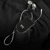 17506 MULTIFUNCTIONAL CABLE LOCK WITH NUMBER CODE FOR TRAVEL | WIRE BLACK SHELL COMBINATION PASSWORD. (1 PC)