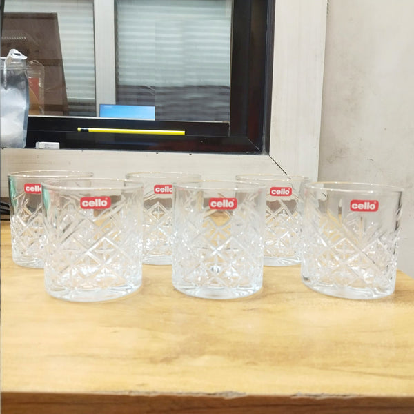 AM5694	Cello Classix, Swirl & Brilliant Design 325ml Tumbler - 6pcs set