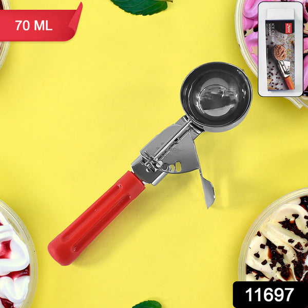 11697 Apex Ice Cream Scoop – 70 ML Stainless Steel Head with Ergonomic Handle (1 Pc)