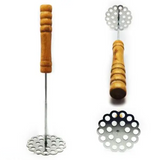 AM5664 Stainless Steel Potato Masher With Wooden Handle