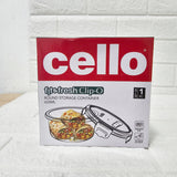 Di0003 Cello Fit & Fresh Clip-O Round Glass Storage Container - 650ml