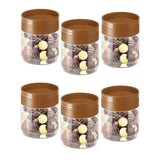 AM5802 Eliza 300ml Airtight Plastic Container Storage Jar (6 pcs) Set For Kitchen