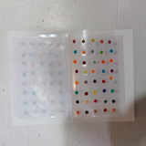 AM5636 Round Multicolor & Multi-Size Regular Bindi for Forhead - Set of 1