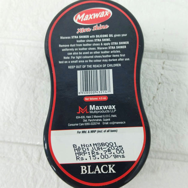 AM6145 Maxwax Shoe Xtra Shiner – Black Silicone