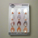 AM2168 Best Statinless Steel Hook 12Pcs Steel Silver Hooks for Wall Hanging, Kitchen, Bathroom