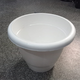 AM5616 Alpha Delux Premium Plastic Planter Round Pot (12 Inch)  - Plant Pot Set for Home Garden and Nursery