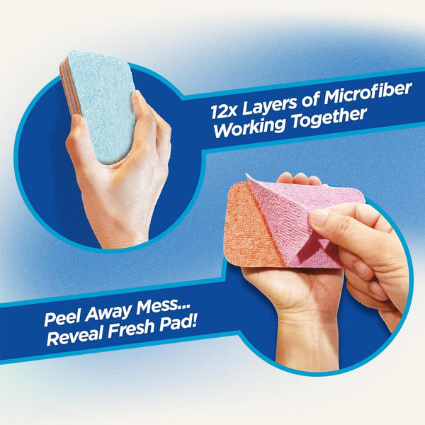 AM5868 Multi-Purpose Microfiber Rainbow Sponge (12 Layer)