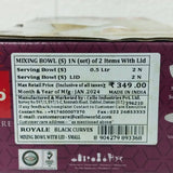 Di0206 Cello Small Mixing Bowl Set of 2pc with Lids - 500ml Each