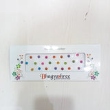 AM5635 Multi Design Stone Bindi Fancy Designer Bindi - Set of 1