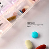 0383 Pill Case- 4 Row 28 Squares Weekly 7 Days Tablet Box Holder