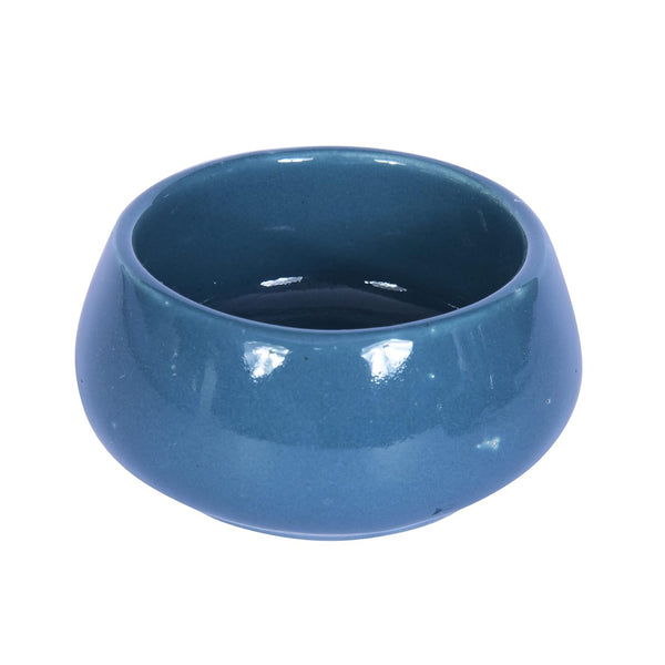 AM5081 Teal Ceramic Chutney Dip Bowls for Serving - 1 Pcs