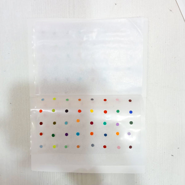 AM5636 Round Multicolor & Multi-Size Regular Bindi for Forhead - Set of 1