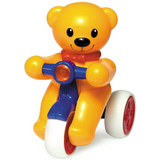 AM5193 Teddy Bear On A Scooter- Push N Go Bear with Tricycle