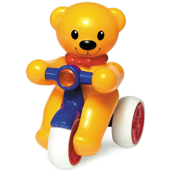 AM5193 Teddy Bear On A Scooter- Push N Go Bear with Tricycle