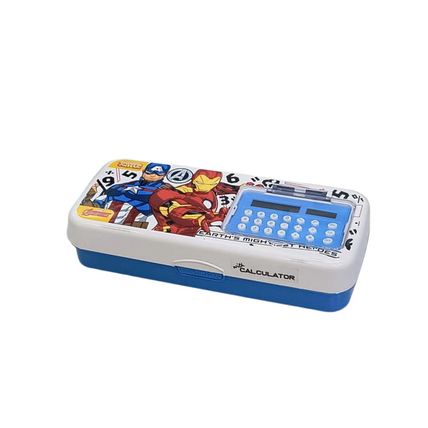 AM5536 Joyful Inbuilt Calculator Avenger Theme  Pencil Box