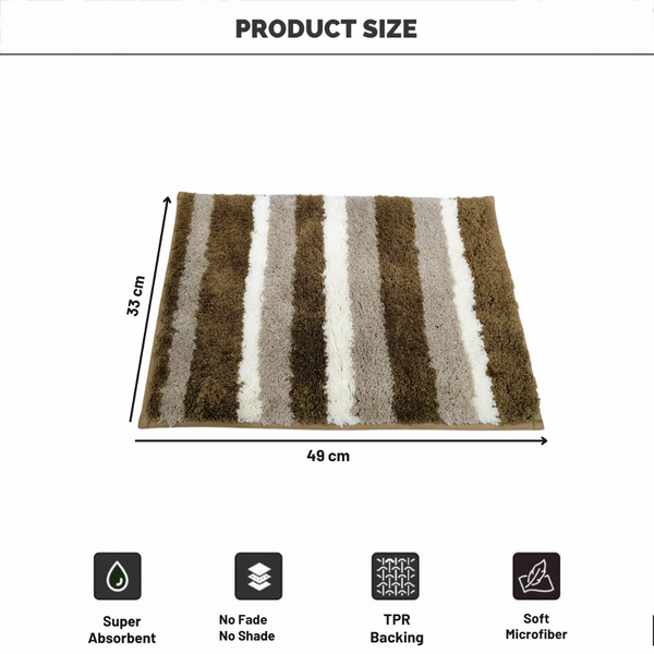 AM5466 Door Mats for Home & Bath Mat Super Soft Anti Skid Slip Water Soak Washable Multicolor 1pc 33x49 CM (13x19in)