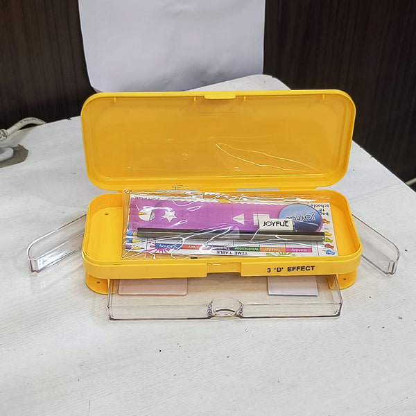AM5537 Joyful Caliber 3D Theme Pencil Box with Stationary Kit