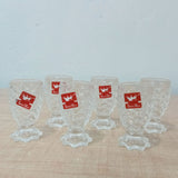 AM5973 Fishtail Shape Heavy Base Shot Glasses –  Set of 6 - 40ml Each