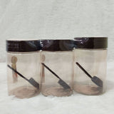 AM6262 Iconic Storage Jar with Spoon 500ml 3pcs – Transparent Container