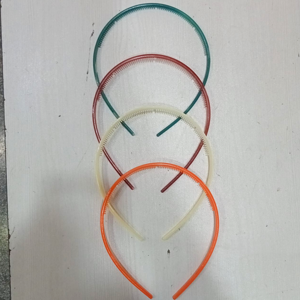 AM5632 Plain Plastic Hair Band - (Pack of 1 Pc, Multicolour)