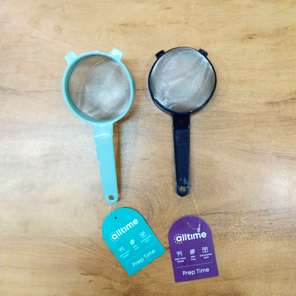AM5710 Alltime plastic Strainer With S.S. mesh (8.5 cm, 1 Pcs) - For Tea and Coffee
