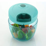 3326 Manual SS Blades Compact Hand Held Vegetable Chopper/Slicer (Brown Package Box)