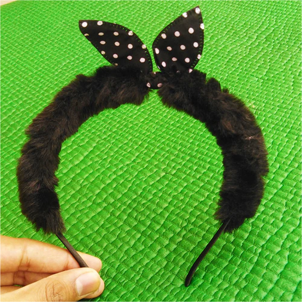 AM1039 Fancy Headband For Kids Girls Fur 1 Piece