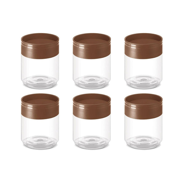 AM5802 Eliza 300ml Airtight Plastic Container Storage Jar (6 pcs) Set For Kitchen