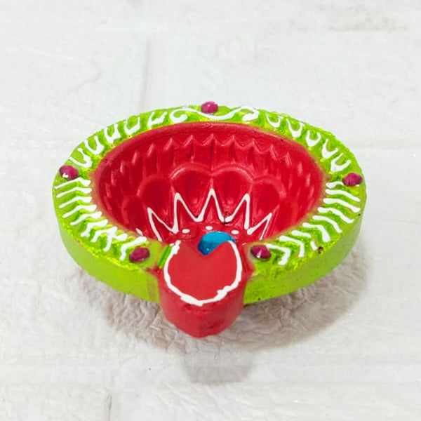 Di0382 Handmade Decorative Diwali Diyas Set of 4 – Multi-Design