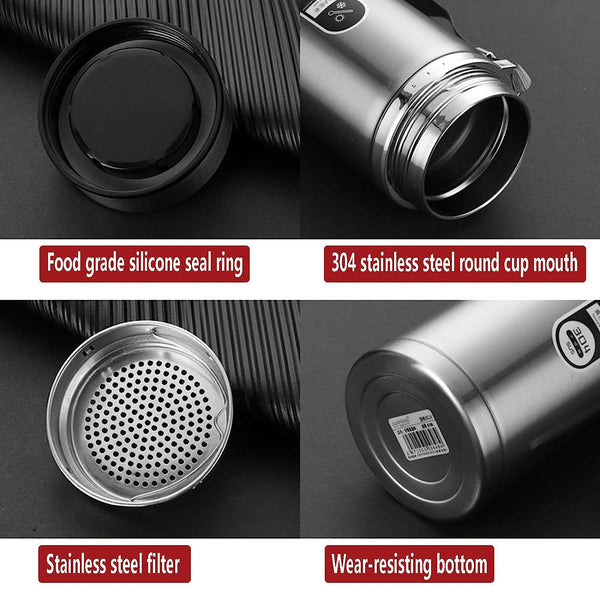 3282 Thermos Flask Insulated Stainless Steel Water Bottle - 1000ml