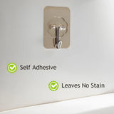 15255 Plastic Adhesive Sticky Waterproof and Oil Proof, Wall Hook (5.5×3.5 Cm)