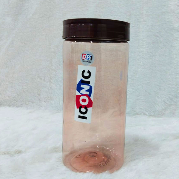 AM6265 Iconic Plastic Storage Jar Spoon 2000ml – Transparent Container