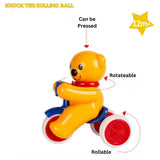 AM5193 Teddy Bear On A Scooter- Push N Go Bear with Tricycle