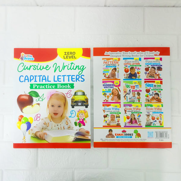 di0131 Little Prince Zero Level Cursive Writing Capital Letters Practice Book