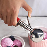 11697 Apex Ice Cream Scoop – 70 ML Stainless Steel Head with Ergonomic Handle (1 Pc)
