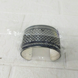 Di0308 Elegant Black & Silver Navratri Bracelet - Pack of 1pc