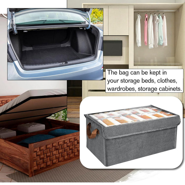 3528 Foldable Storage Baskets with Handles