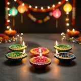 AM0208 Handmade Decorative Diyas For Diwali Decoration (6 Pcs)