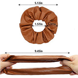 AM1028 Matte Scrunchies Hair Ties Thick Elastic Hair Bands MultiColor - 1 Pcs