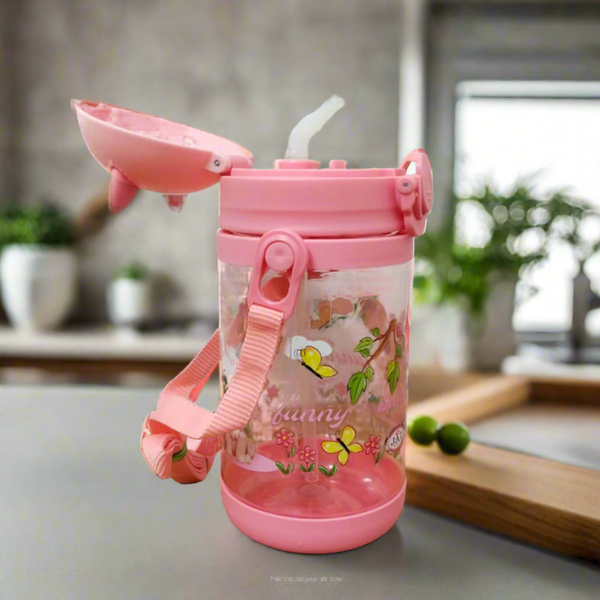 AM5544 Kids Water Bottle Antler Creative Cartoon sippy Cups with Straws Leakproof