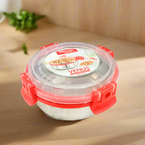 AM5657 Rishabh Venus-2 Size Air-Tight & Leak Proof Stainless Steel Container