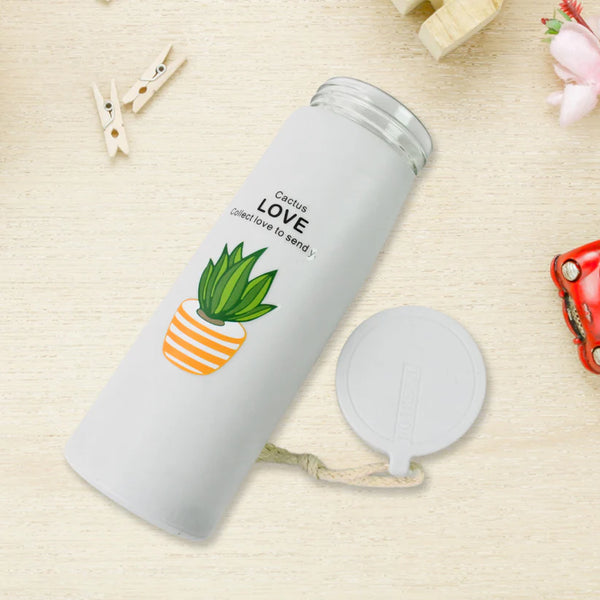 13936 Outdoor sport Glass water bottle leakproof (450 ML)