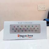 AM5635 Multi Design Stone Bindi Fancy Designer Bindi - Set of 1
