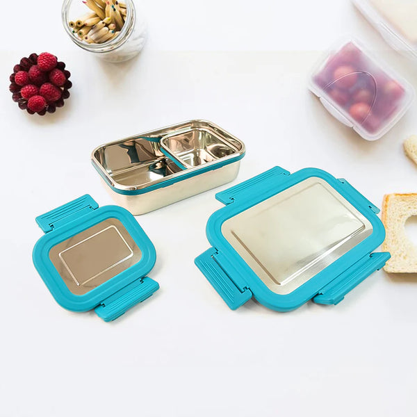 11525 Apex Jerry Lunch Box Premium Stainless Steel Food Container (2 Pc / 700+200 ML Approx)